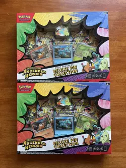 2x Ascended Heroes Deluxe Pin Collection 🔥IN HAND🔥 Pokemon TCG - Image 1