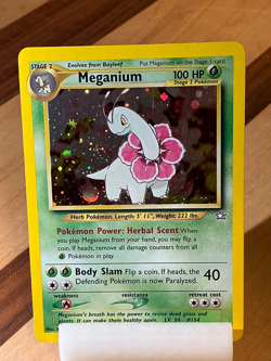 Meganium #10 - Neo Genesis 2000 Pokemon - 10/111 Unlimited Holo Rare - Image 1