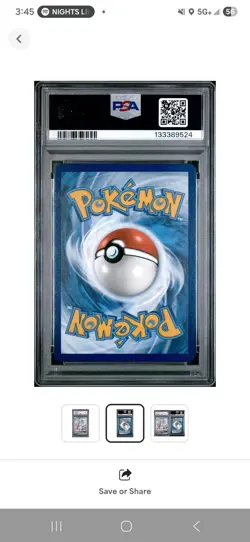 Pokemon Reshiram ex Special Illustration Rare Holo 166/086 PSA 10 - Image 2