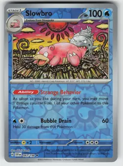 Slowbro Reverse Holo Rare SV01: Scarlet & Violet Base Set 043/198 Pokemon - Image 1