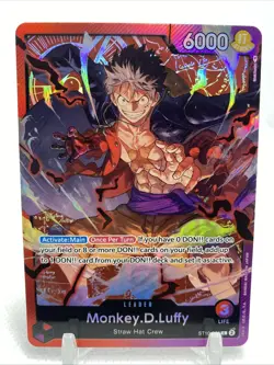 • Monkey.D.Luffy • ST10-002 SR Leader Three Captains Holo Foil One Piece TCG - Image 1