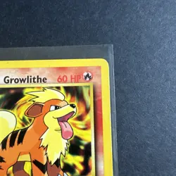 1st Edition Blaine's Growlithe 62/132 Gym Challenge Pokemon Card - Image 3