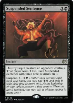 MTG Suspended Sentence Normal NM Commander: Duskmourn: House of Horror Magic 25 - Image 1
