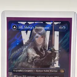 Jill, Shiva's Dominant [Borderless Surge Foil] #523 Final Fantasy MTG! - Image 2