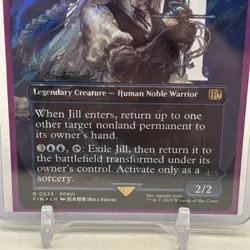 Jill, Shiva's Dominant [Borderless Surge Foil] #523 Final Fantasy MTG! - Image 3