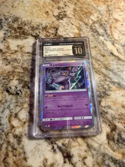 Pokemon TCG Mewtwo GX Tag All Stars Holo 054/173 JPN CGC 10 Pristine - Image 1