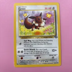 Eevee LP Pokemon TCG WOTC Jungle 51/64 Regular Common Vintage - Image 1