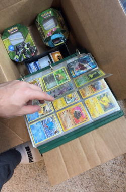 Binder of Pokemon Cards + VINTAGE tins and extra cards ranging from 1995 - 2024! - Image 2