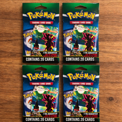 (4) Pokemon Trading Card Mystery Packs 20 Cards 1 Foil Guaranteed | New & Sealed - Image 1