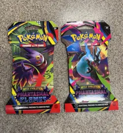 **NEW** Pokemon TCG Pokemon Phantasmal Flames Sleeved Booster Packs - Image 2