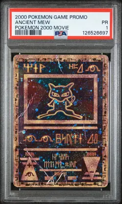 ANCIENT MEW Pokemon Game Promo Pokemon 2000 Movie PSA 1 Poor - Image 1
