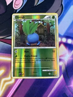 Oddish 60/90 Undaunted Reverse Holo Pokemon Card VLP - Image 1