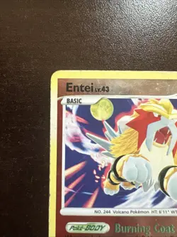 Entei LV.43 4/132 Reverse Holo DMG Pokemon TCG Secret Wonders - Image 2
