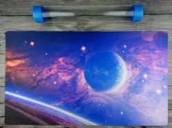 Ygomat/VG Fantasy Galaxy planet Playmat Trading Card Game Mat Free Best Tube - Image 1