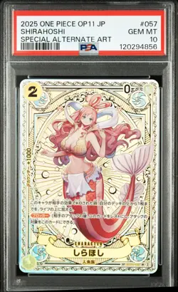 One Piece Japanese Shirahoshi SP EB01-057 PSA 10 - Image 1