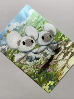 Tandemaus Mouse Pokemon 924 Foil Holo Card Anime Rare Full Art Arcade Pokedex - Image 4