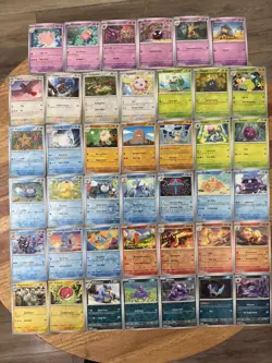 Pokemon Lot 41X Reverse Holo Cards Near Complete 151 English No Duplicates - Image 1