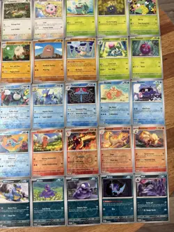 Pokemon Lot 41X Reverse Holo Cards Near Complete 151 English No Duplicates - Image 3