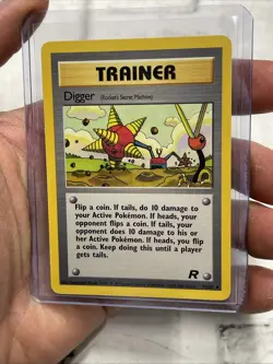 Pokemon Card Digger 75/82 UNLIMITED Team Rocket WOTC Uncommon NM/MT Vtg Pokemon - Image 2