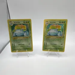 Pokemon Card Lot 2 Venusaur Base Set Holo 15/102 Standard English - Image 1