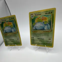 Pokemon Card Lot 2 Venusaur Base Set Holo 15/102 Standard English - Image 4
