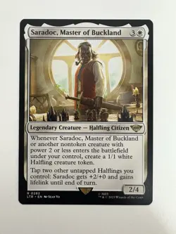 Saradoc Master of Buckland MTG Magic the Gathering Card NM Near Mint LTR - Image 1