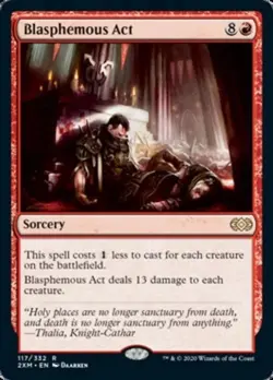mtg magic Blasphemous Act FRENCH vf fr Acte blasphematoire double masters - Image 1