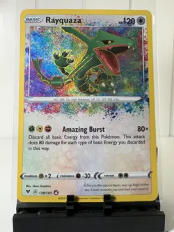 Pokemon TCG Rayquaza | AMAZING RARE HOLO | Swsh: Vivid Voltage 138/185 | NM/M - Image 1