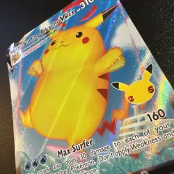 Pokemon TCG Surfing Pikachu VMAX 009/025 Full Art Celebrations NM - Image 3
