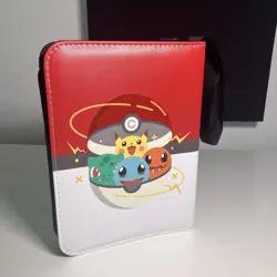 Pokemon-Themed 3-Ring Card Binder & Pages, Pikachu Charmander Squirtle Bulbasaur - Image 2