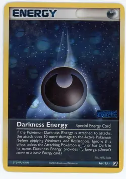 2005 Pokemon Darkness Energy Reverse Holofoil Unseen Forces Moderately Played - Image 1