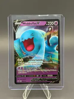 Wobbuffet V Pokemon Sword & Shield Base Set 086/202 Ultra Rare Near Mint - Image 1