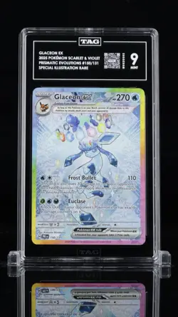 Pokemon Glaceon ex Holo Prismatic Evolutions 150/131 Special Illustration TAG 9 - Image 1