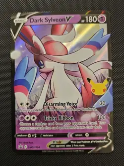 Pokemon TCG Dark Sylveon V SWSH134 Full Art Black Star Promo Rare Holo NM - Image 1