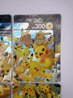 POKEMON! Pikachu V-Union SwSH Black Star Promo Set of 4 NM - Image 2