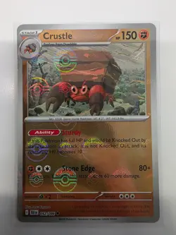 Crustle 052/086 NM – Poke Ball Holo – 2025 TCG Pokemon Black Bolt - Image 1