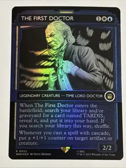 MTG Universes Beyond: Doctor Who The First Doctor Showcase Foil 0552 NM Rare - Image 1