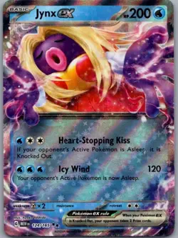 JYNX EX 124/165 151 POKEMON ENGLISH (DOUBLE RARE, NM) - Image 1