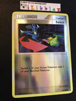 Switch 128/132 NM Reverse Holo PRINT LINE ERROR Pokemon. Free Tracked Shipping! - Image 1
