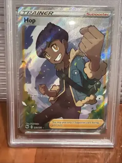 2020 Pokemon Sword & Shield Champion's Path 073 Full Art/Hop PSA 8 - Image 2