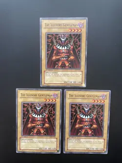 Yugioh The Illusory Gentleman LOD-053 1st Edition Common LP/MP X3 - Image 1