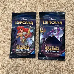 Disney Lorcana: Ursula’s Return - Booster Pack 2 - 12 Cards Each - 1 OPENED 4050368981721 - Image 1