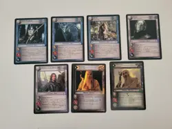 Lotr TCG 17S Rise Of Saruman Complete Starter Card Set 7/7 Unplayed - Image 1