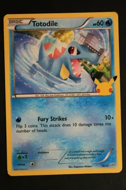 RARE 2021 TOTODILE HOLO 18/25 McDonald's Pokemon Card 25th Anniversary - Image 1
