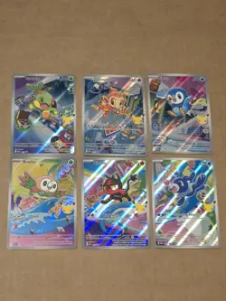 Pokemon TCG First Partner Illustration Collection Promos - 6 X Pokemon Cards - Image 1