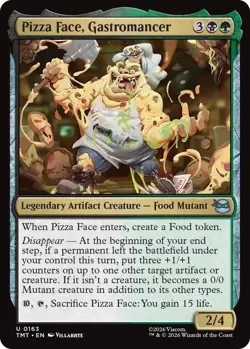NM Pizza Face, Gastromancer, MTG, TMNT, Magic the Gathering, 163 - Image 1
