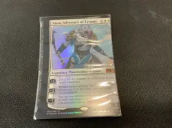 MTG Magic Miscut Misprint NFC Foil Ajani Adversary Of Tyrants M19 NM X1 - Image 1