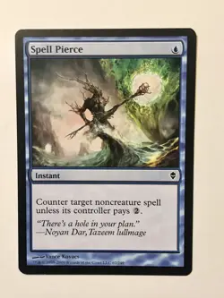 1x Spell Pierce-Zendikar 2009- Magic The Gathering MTG- LP - Image 1