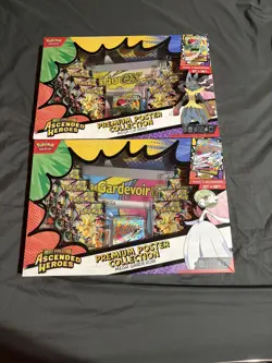 Pokemon Ascended Heroes Premium Poster Collection Mega Lucario/Gardevoir Bundle - Image 1