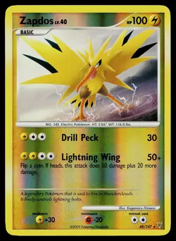 Pokemon Card - Zapdos Supreme Victors 48/147 Rare Reverse Holo - Image 1